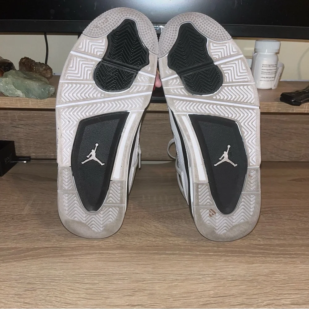 Nike Air Jordan 4 Retro Military Black Kids Size 6.5Y - Picture 6 of 8